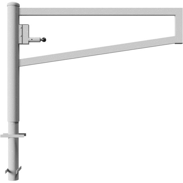 Swiveling gates | for casting in concrete, hot-dip galvanized | total width: 1500 mm | with triangular lock